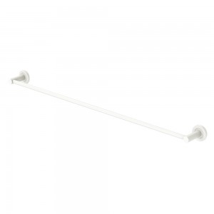 Kaya Single Towel Rail, 900mm, Matte White